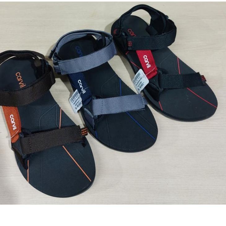 ◌ Carvil Sendal Gunung Pria Carvil Original Sandal Gunung Cowok Dewasa Hiking Ringan Awet Bisa ➾
