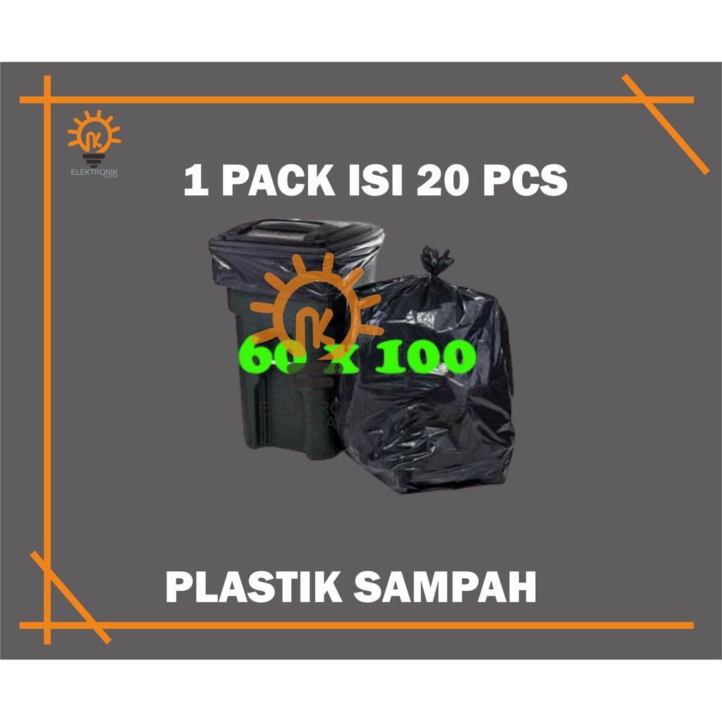 (20 LBR) PLASTIK KANTONG SAMPAH / PLASTIK SAMPAH 60X100 / ANTONG PLASTIK SAMPAH 60X100