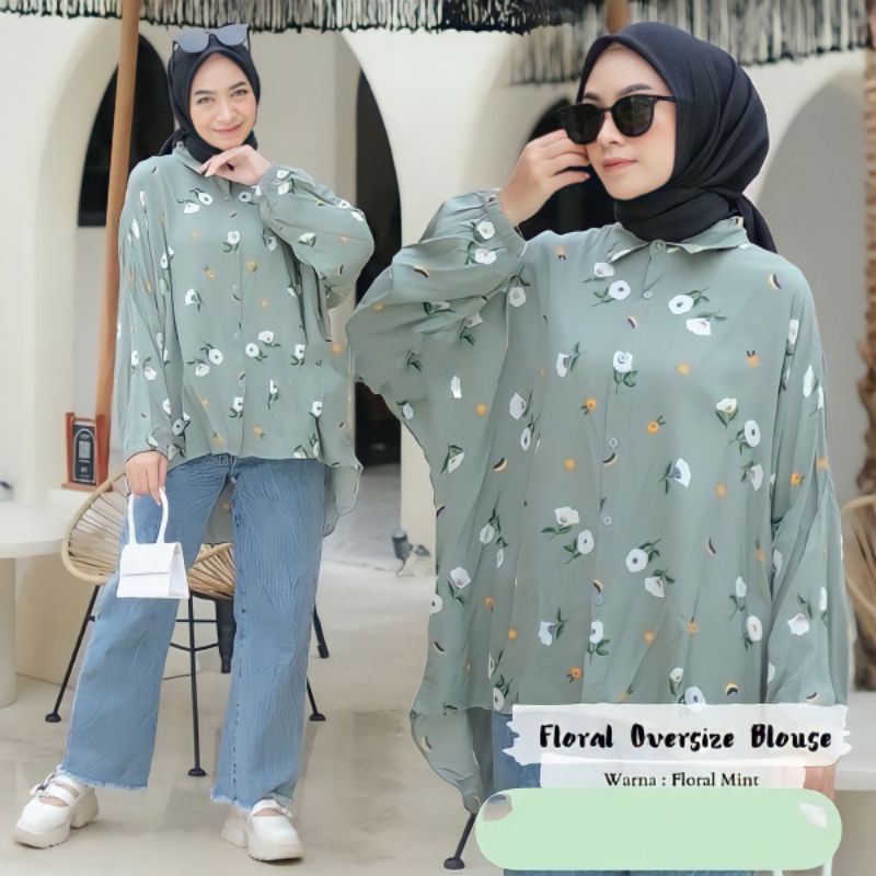 KEMEJA OVERSIZE RAYON MOTIF