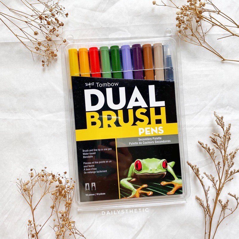 

TOMBOW Secondary Palette Dual Brush Pens (Set) | Tombow Dual Brushpen