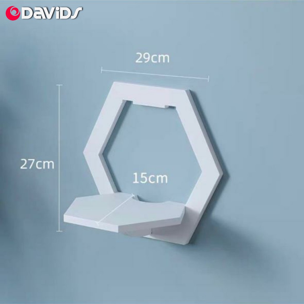 Hiasan Rak Dinding Minimalis Hexagonal Multifungsi