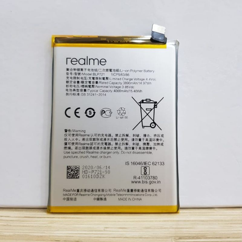 Baterai Realme C2 BLP 721 / Battery BLP-721 Realme C2 Original 100%