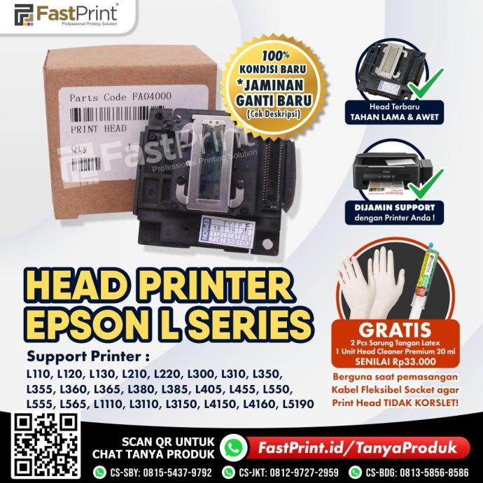 Print Head Printer Original Epson L120 L130 L220 L300 L310 L360 L365