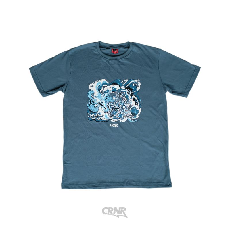 CRNR Kaos Aquarius - Zodiak Horoskop (T-Shirt Aquarius - Zodiac Series - Mineral Blue)