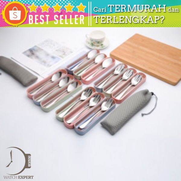 Set Sendok Garpu Sumpit Bahan Stainless Steel Untuk Souvenir Pernikahan