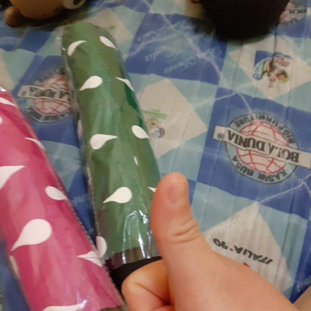 Jktumbrella / Payung Lipat 3 Dimensi Rintik Hujan / Grc - 3706