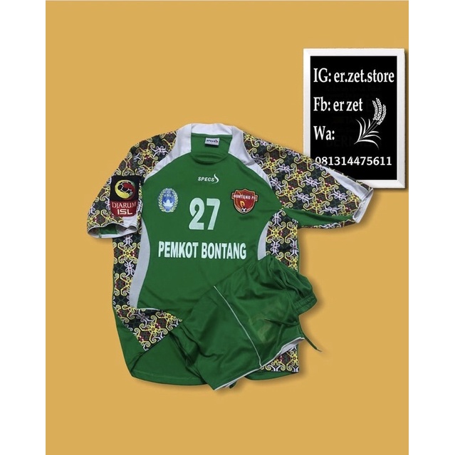 matchworn jersey bontang fc 2010 specs very rare