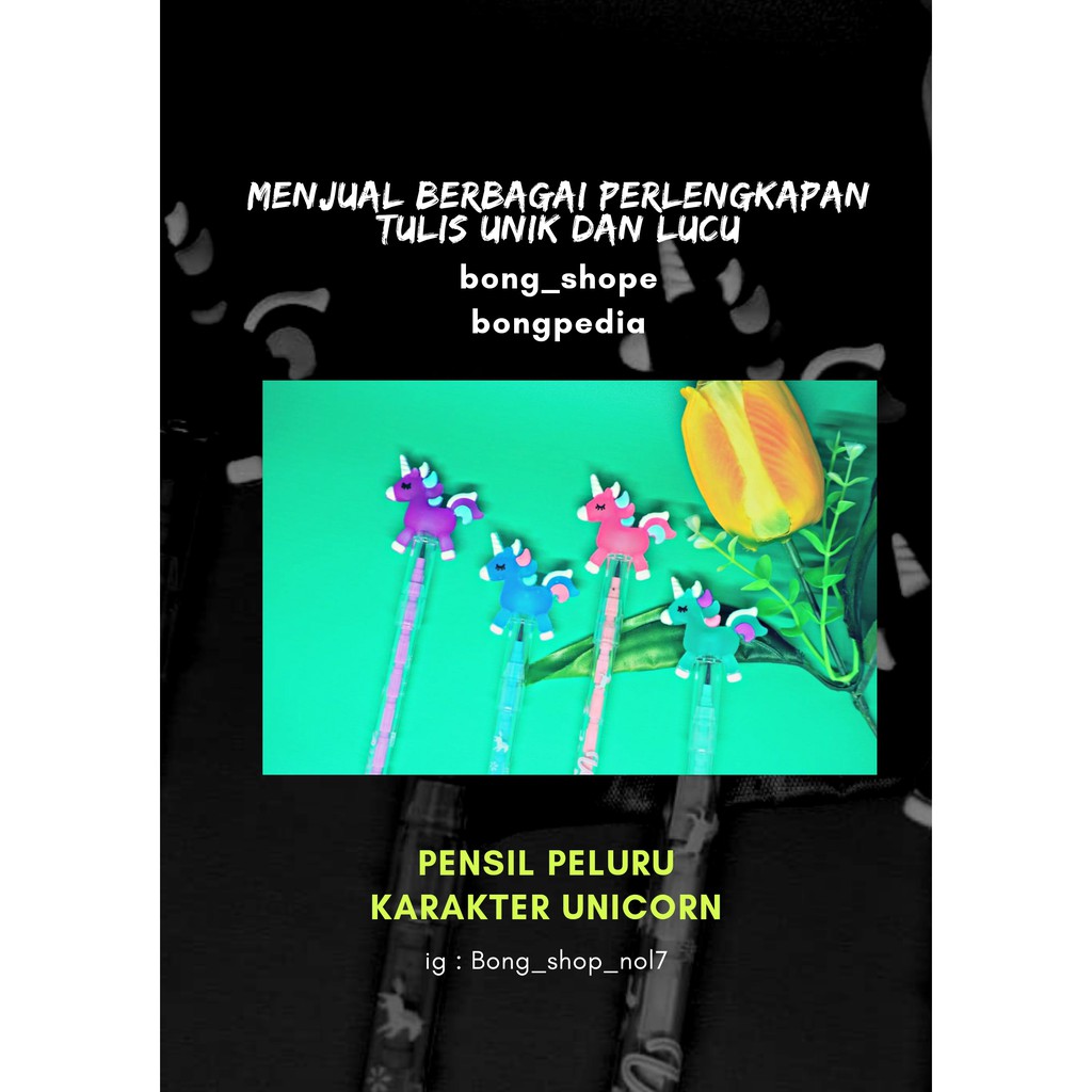 

Pencil Peluru Karakter Unicorn|Pensil Unicorn|Pensil Unicorn Unik