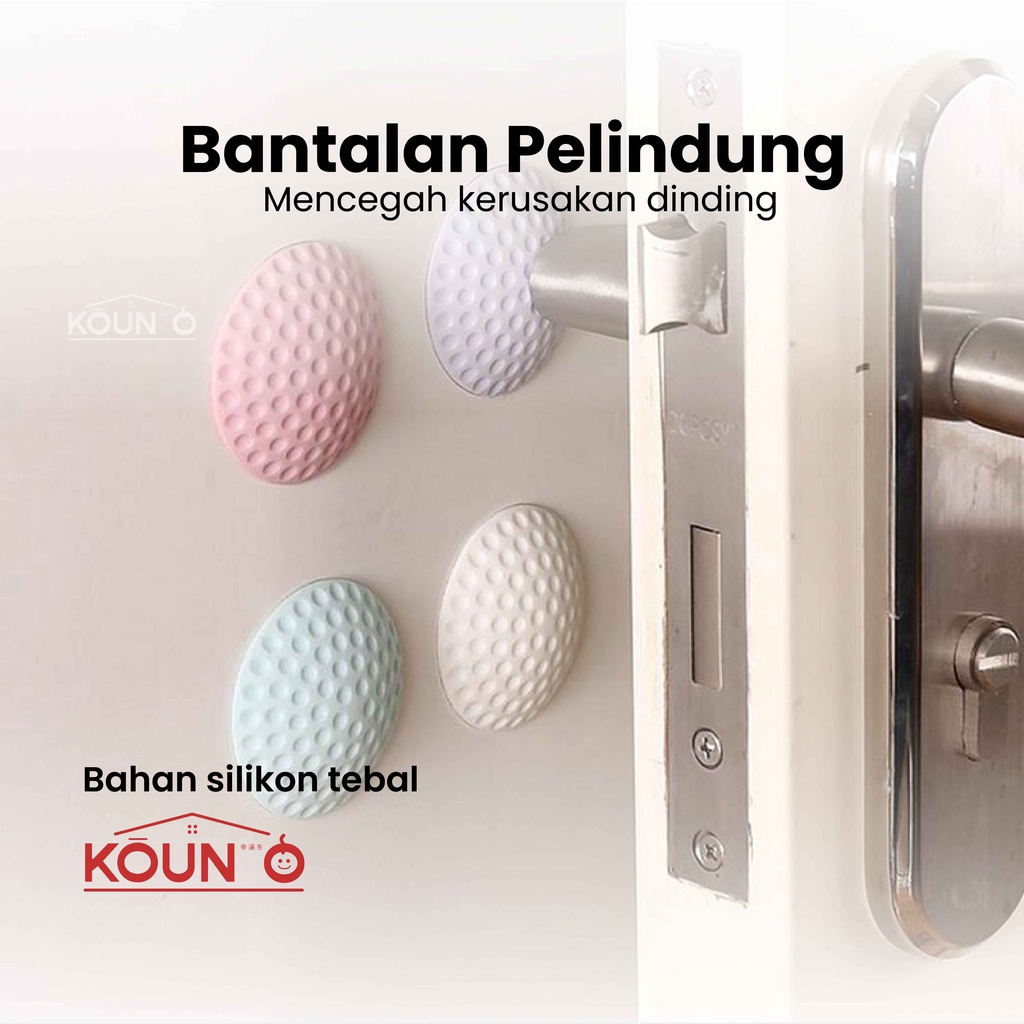 Bantalan Pelindung Pengaman Pengganjal Penahan Pintu Dinding Tembok Lemari Karet Silikon Silicone