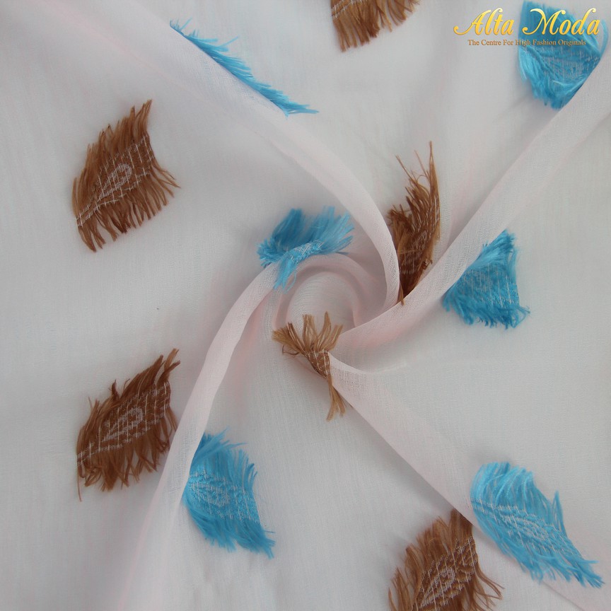 

Alta Moda Kain Linen Rubiah Uragiri Cream Motif Biru Coklat (1.25M)