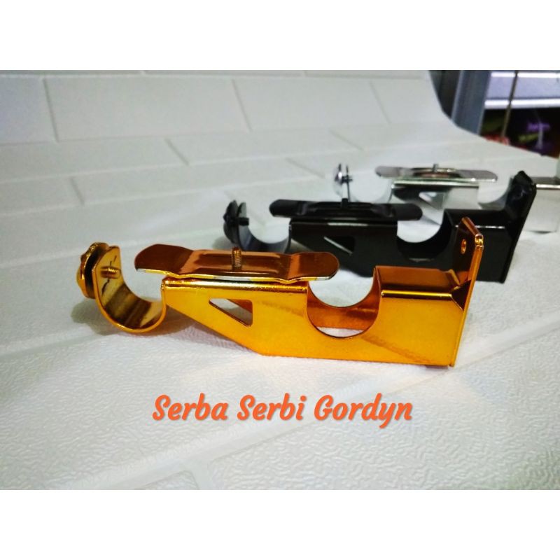 Double Bracket Rel Gorden Bulat Gold