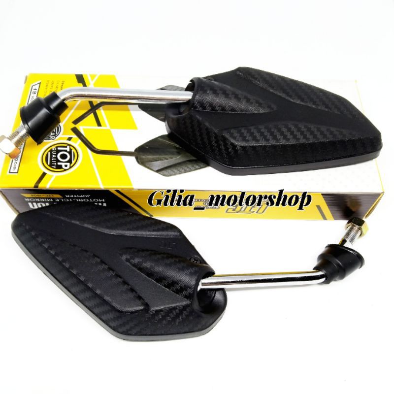 Spion Motor Standar Carbon Tangkai chrome Jupiter z Jupiter mx Vixion Mio model karbon Universal