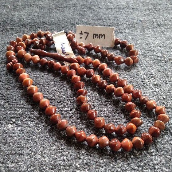 tasbih kokka wajik  ± 7 mm ( 7mm )  99 butir