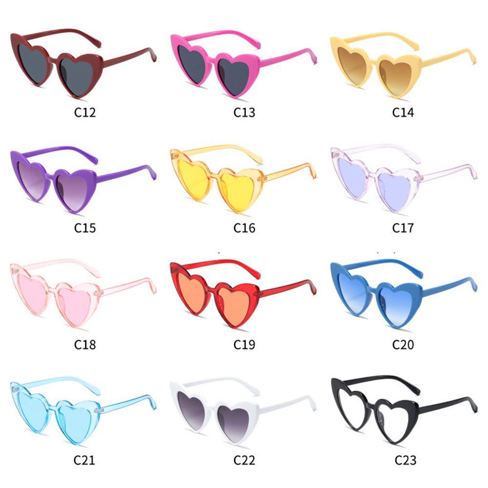 Nanas Berbentuk Hati Kacamata Retro Clout Goggle Love Heart Sunglasses Eyewear