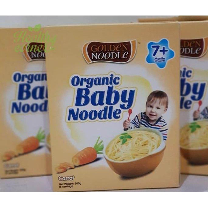 

Organic Baby Noodle Carrot Mie Misua Bayi Wortel 200 g - Golden Noodle PROMO