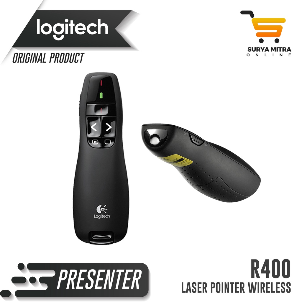 Laser Pointer Wireless Presenter Logitech R400 / R 400