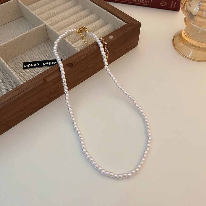 Kalung Mutiara Besar Unik Gaya Retro