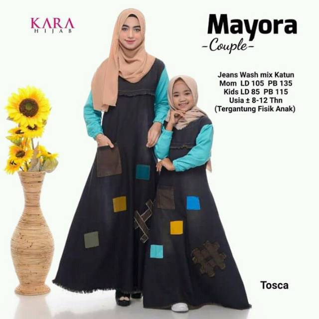 Mayora Dress Jeans Couple Ibu Anak