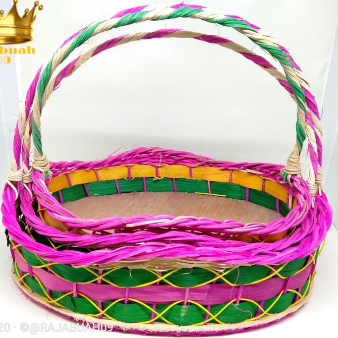 

AKSESORIS PERNIKAHAN KERANJANG PARCEL /SOUVERNIR PESTA/SESAHAN SET 3 PERLENGKAPAN PESTA CRAFT