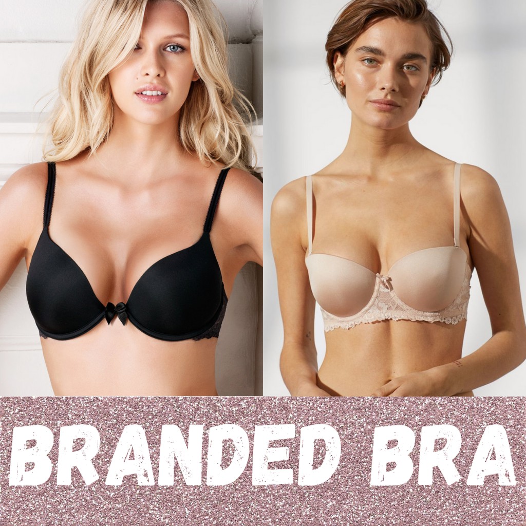 HM Bra Strapless soft pink Cut label BH wanita // sisa ekspor