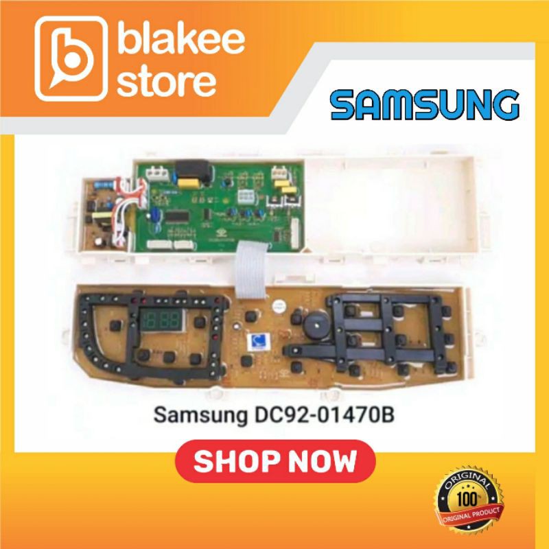 Modul pcb mesin cuci samsung WA95F5 WA11F5S7 original program part DC92-01470B