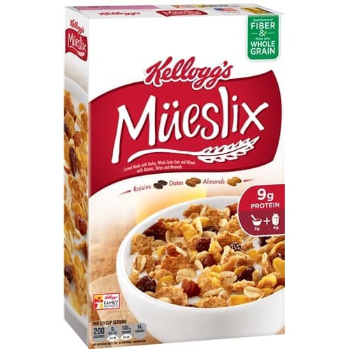 

#HANDCARRY Kellogg's Mueslix Raisins Dates & Almonds 434g - UFOHCR2043