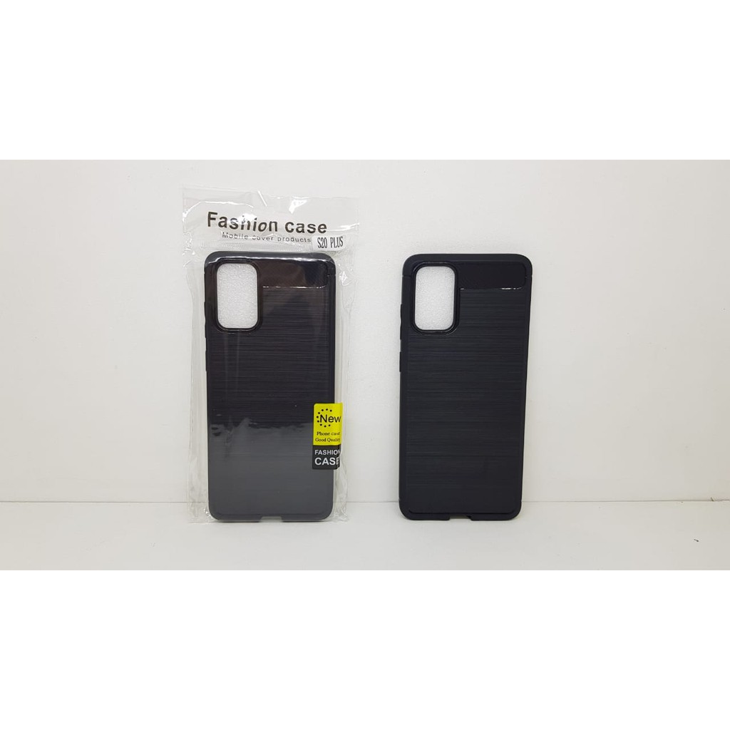 iPaky Carbon Samsung S20 Plus 6.7 inchi Slim Fit Carbon Soft Case Samsung S20+ Fiber Multi Carbon
