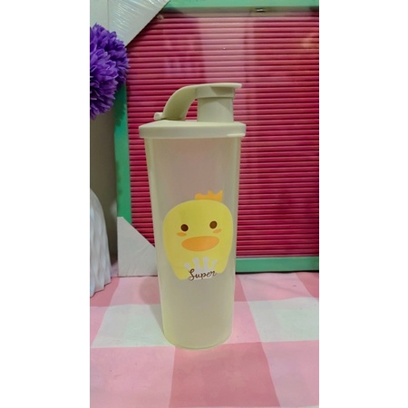 Tumbler Tempat minum anak unik nanas strawberry dan unicorn-Kuning duck