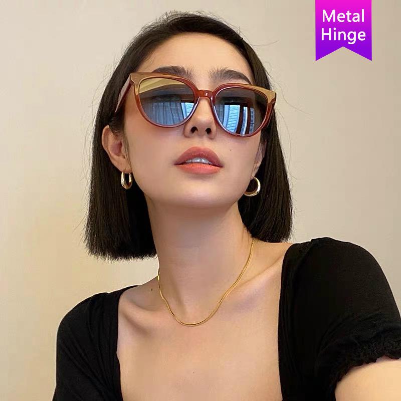 New Korean fashion ins fashion street style sunglasses metal hinge