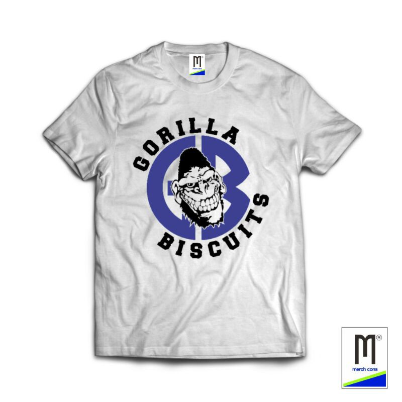 tshirt band gorilla biscuits putih kaos band kaos murah