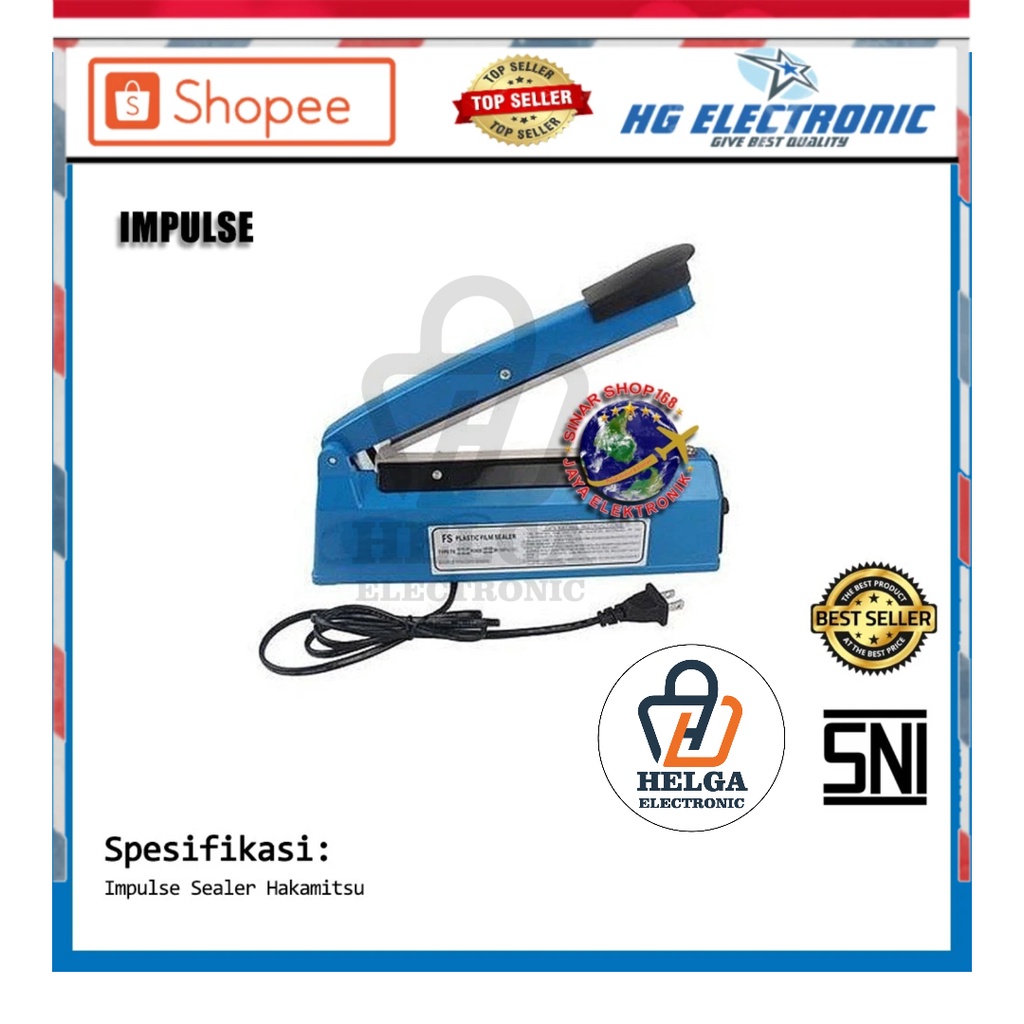 PRES PLASTIK HAKAMITSU 20 CM / ALAT PRES PLASTIK / SEALER PLASTIK HAKAMITSU