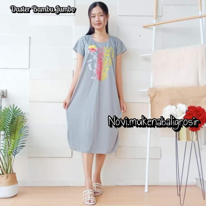 DASTER BAMBU JUMBO BALI KAIN HALUS-Abu Muda G034