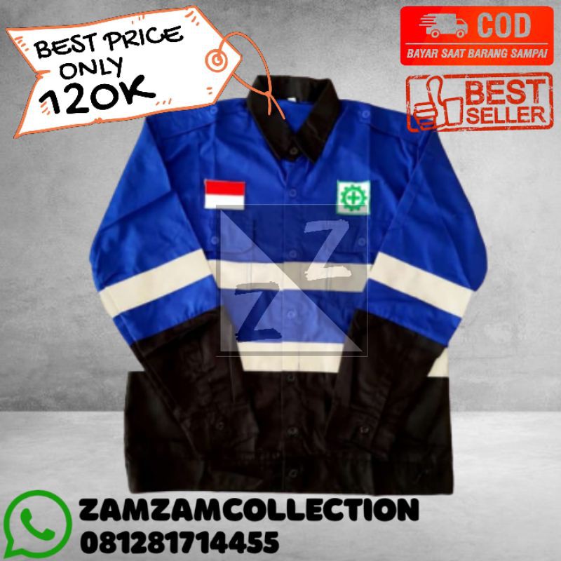 Baju katelpak wearpak﻿ k3﻿ tambang﻿ 3m﻿ pp﻿ safety﻿ keren﻿﻿﻿﻿﻿﻿ proyek﻿ teknik﻿ lapangan