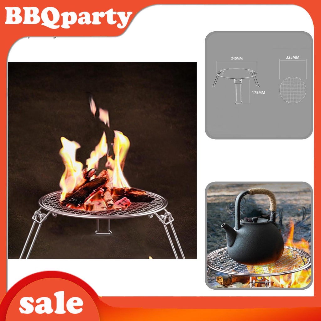 Camping Parts Fire Pit Cooking Grill, Heavy Duty Fire Pit Grill