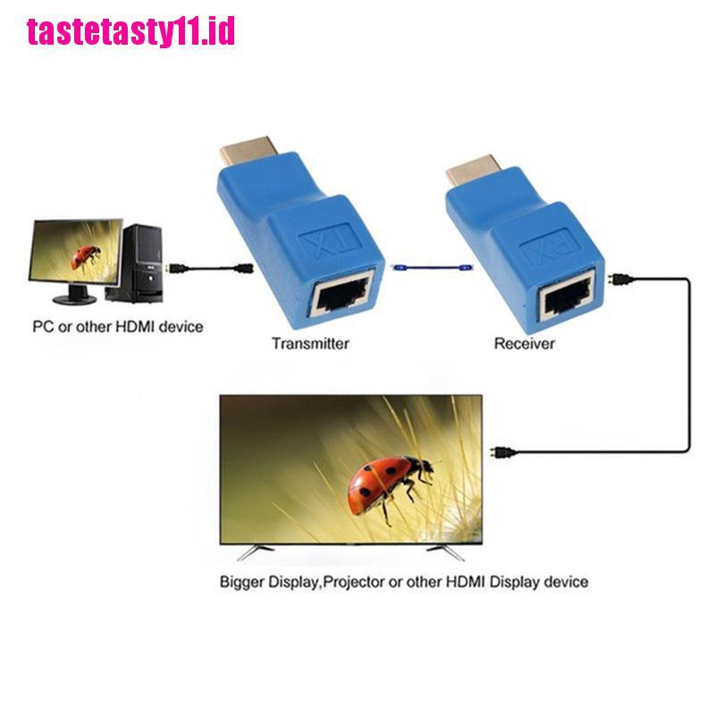 2pcs Extender HDMI 1080P Ke RJ45 Over Cat 5e / 6 Network LAN Ethernet