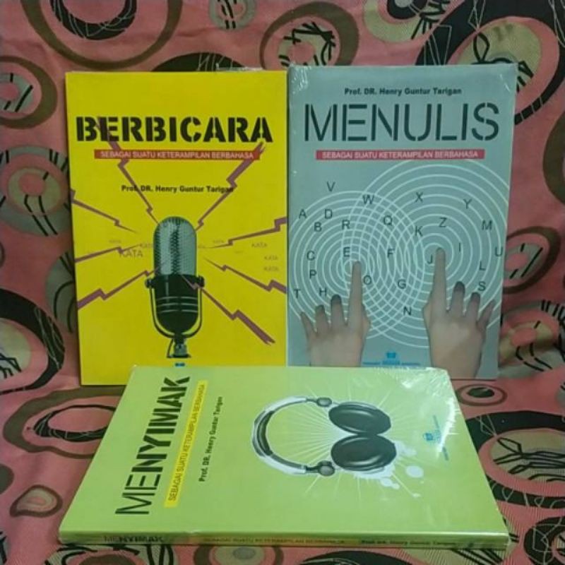1 PAKET 3 BUKU BEST SELLER  PROF  DRS HENRY GUNTUR SERI BAHASA KERTAS HVS