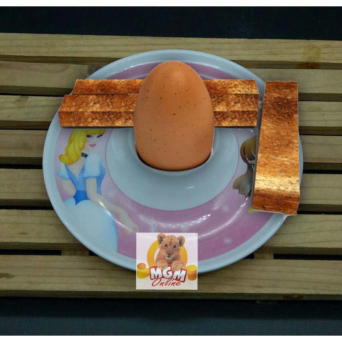 Melamine Piring Telur Setengah Matang - Piring Telur easter breakfast