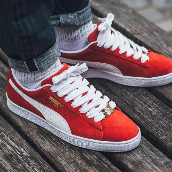 puma suede red scarlet
