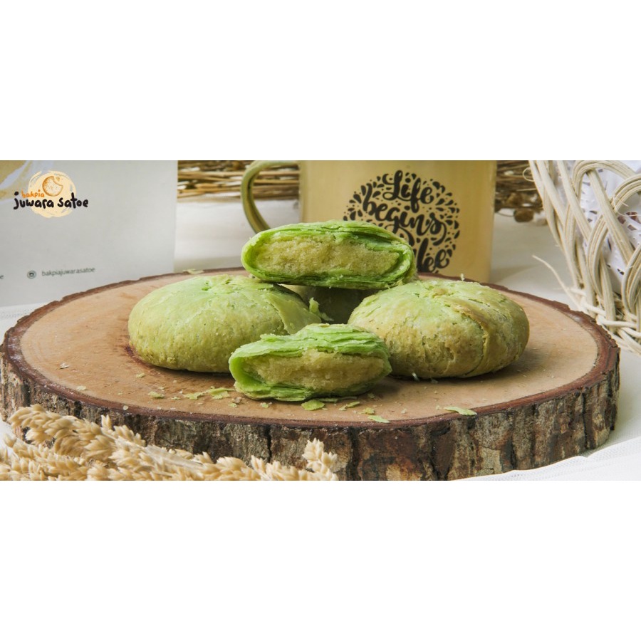 BAKPIA JUWARA SATOE [ Isi 10 ] Bakpia Kacang Hijau Pandan - Oleh Oleh Khas Jogja