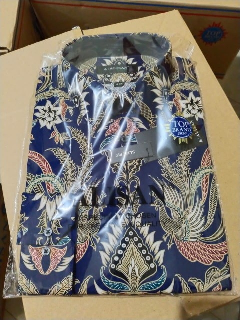 Baju Batik Pria Slimfit & Alisan Slimfit Lengan Panjang Ori Batik Pekalongan Premium Quality