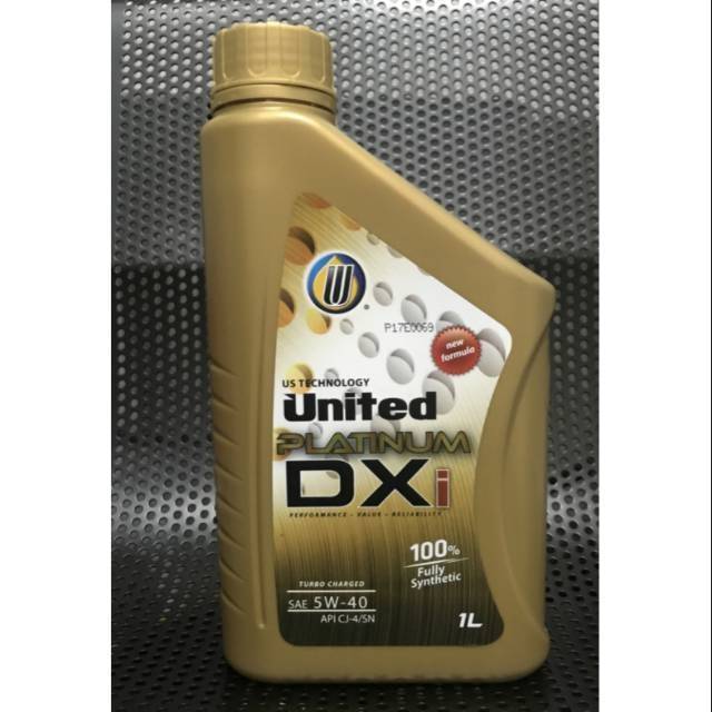 OLI MESIN MOBIL DIESEL UNITED DXI 5W-40 FULL SYNTHETIC INNOVA DIESEL PAJERO FORTUNER
