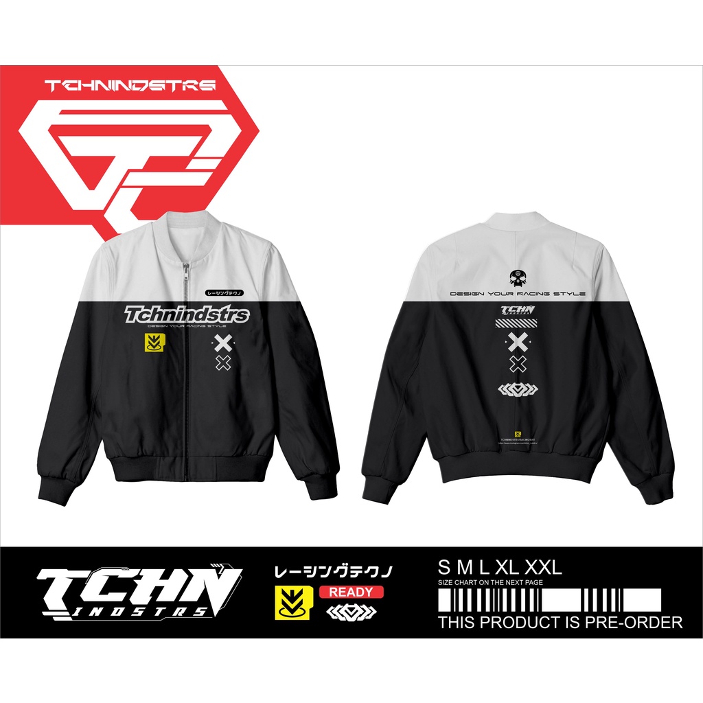 JAKET NASCAR RIDING  VARSITY BOMBER RACING LIVERY