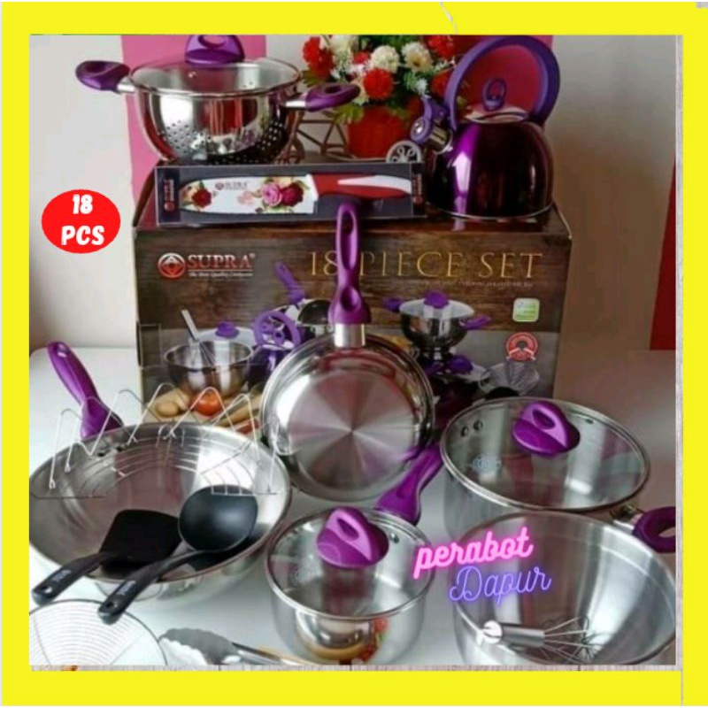 Supra Panci Set Supra 18 Pcs