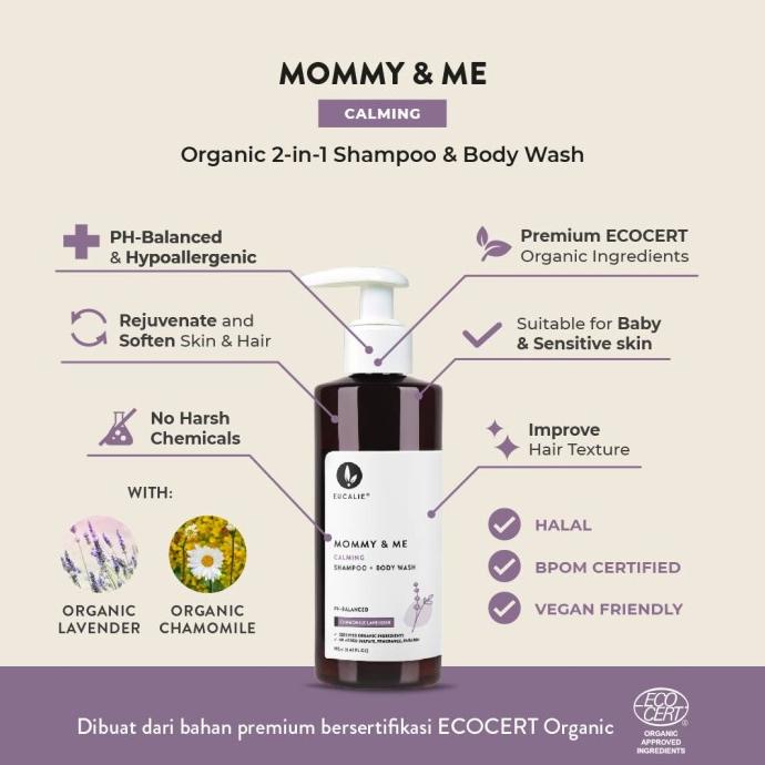 

Eucalie Mommy & Me Calming Organic Shampoo + Body Wash 190 Ml