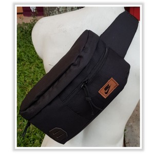 Tas slingbag tas slempang tas dada cewek cowok nike - Hitam - Hitam