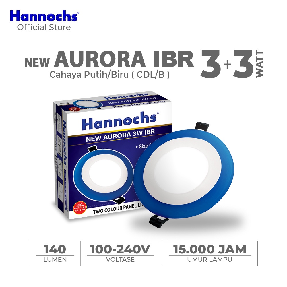 Hannochs New Aurora 3 Watt IBR CDL - Cahaya Putih