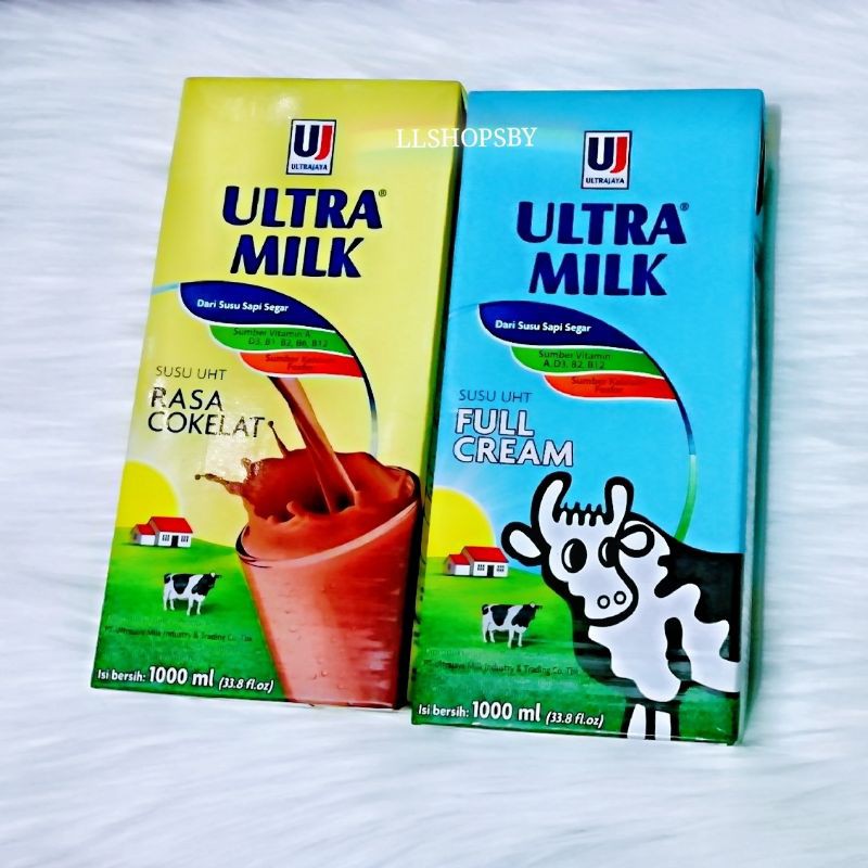 

susu ultramilk uht 1000ml 1L 1 dus isi 12