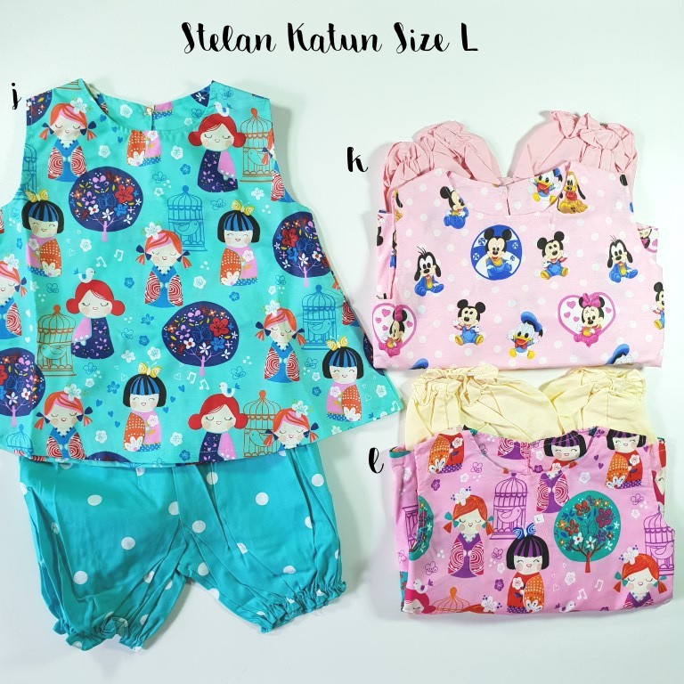 Stelan Anak Katun Size L