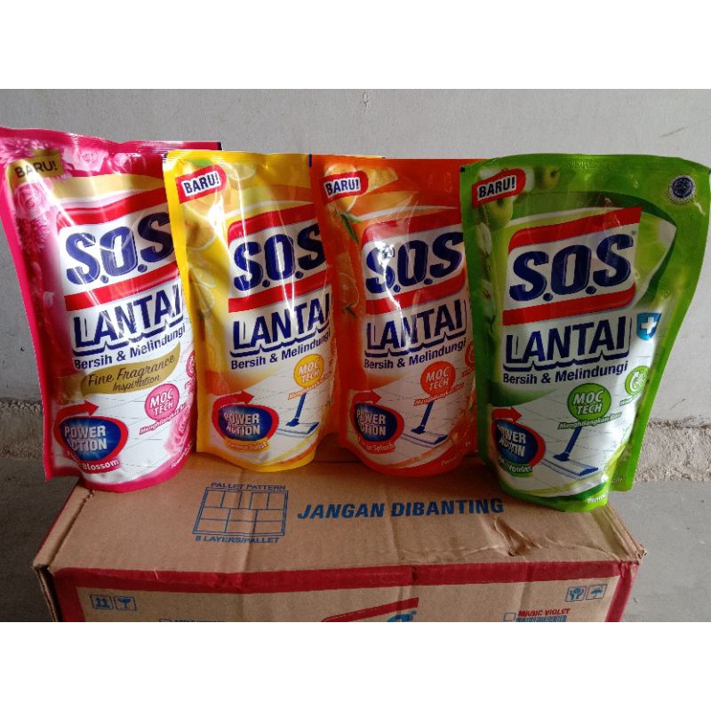 SOS Pembersih Lantai Refiil 750 Ml