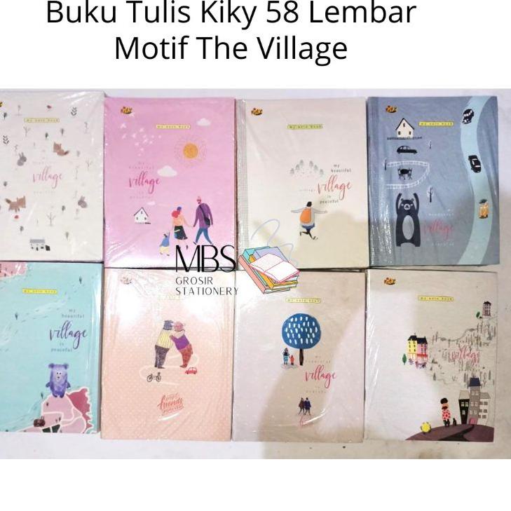 

Update! Buku Tulis Kiky 58 Lembar Garis Warna / Polos 1 Pack isi 10 Pcs ~